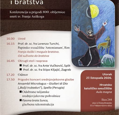 Konferencija povodom 800. obljetnice smrti sv. Franje Asiškog na HKS-u
